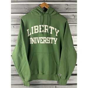 Champion Green Hoodie with White Print